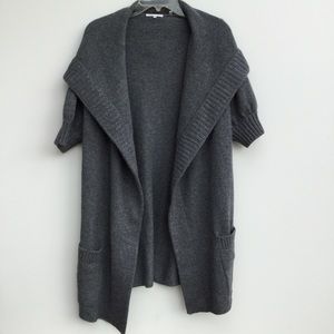 Vince Alpaca Wool Cashmere Open Front Cardigan S
